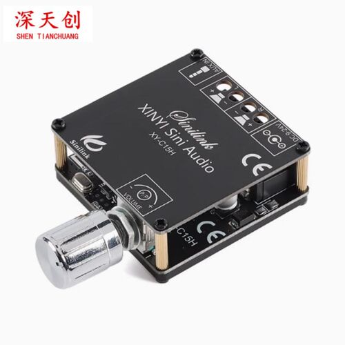 XY-C15H 20W*2立体声蓝牙数字功放板模块双声道360度无极调音