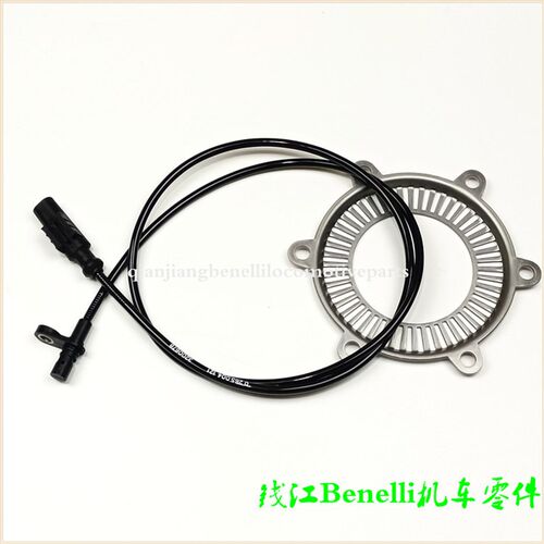 适用金鹏BJ500GS-A/-5D/502X骁500前后ABS轮速度感测器感应器齿圈