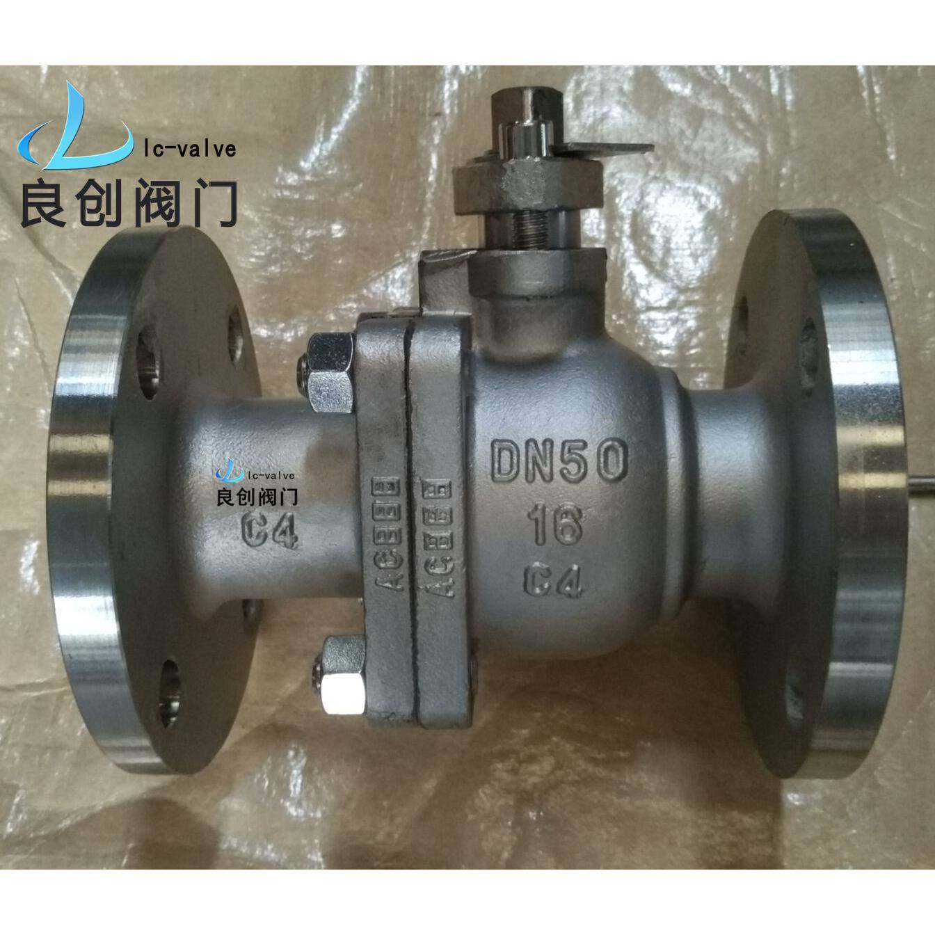 C4钢法兰球阀手动法兰不锈钢阀门厂家生产