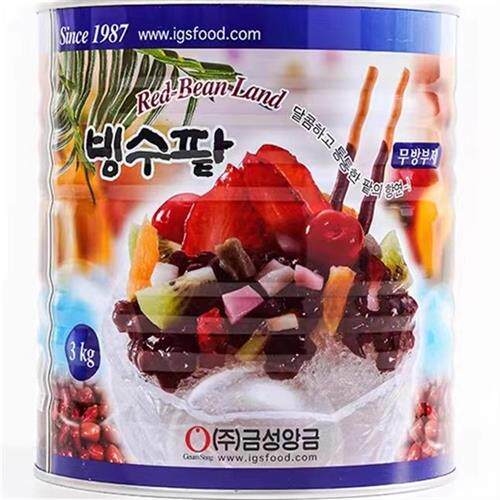 韩国雪冰专用SPC红豆罐头糖纳豆即食赤小豆酱奶茶烘焙甜品绵绵冰