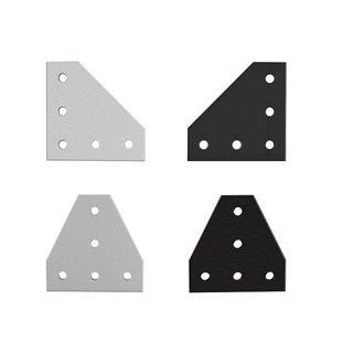 铝型材 5孔T型L型直角连接板 2020 3030 2040 4040板角托架角码