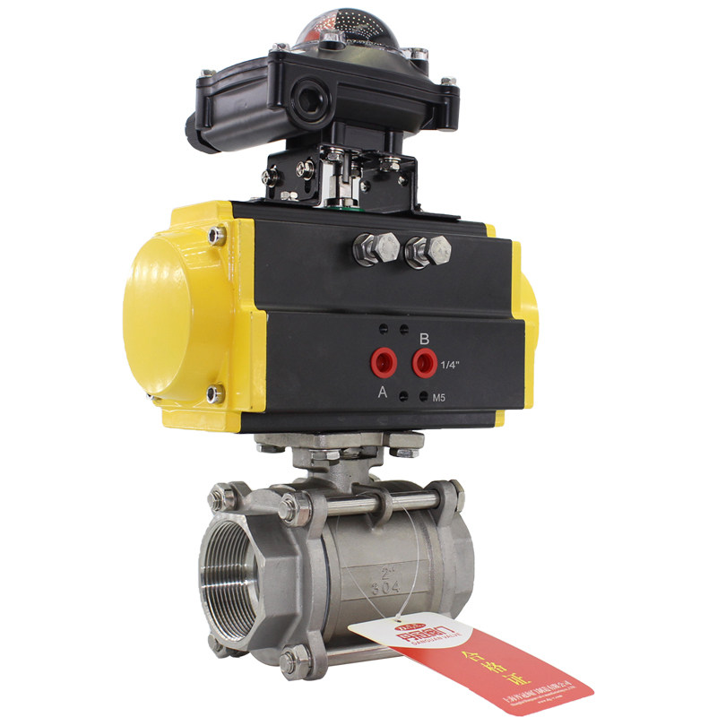 Q611F-16P 304不锈钢三片式气动球阀 AT型 DN15 DN50丝口,畜牧/养殖物资,畜牧/养殖器械,淘宝优惠券,粉丝福利购,淘宝优惠卷