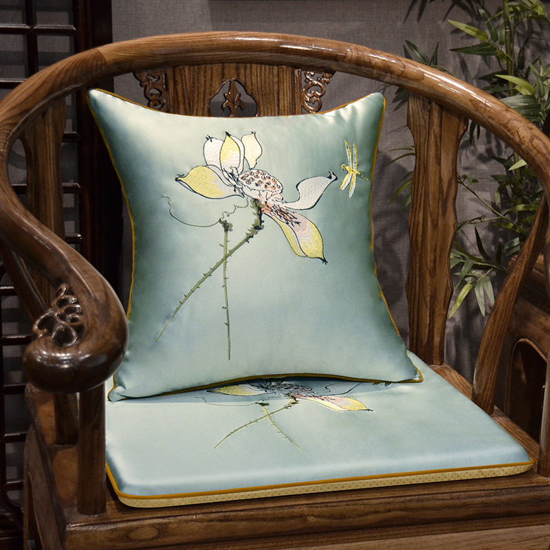 红木椅子坐垫中式实木沙发垫子A茶椅圈椅太师椅春秋椅垫套海绵座