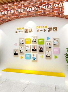 幼儿园教师风采文化师资形象简介绍照片形象O展示墙贴装饰培训机