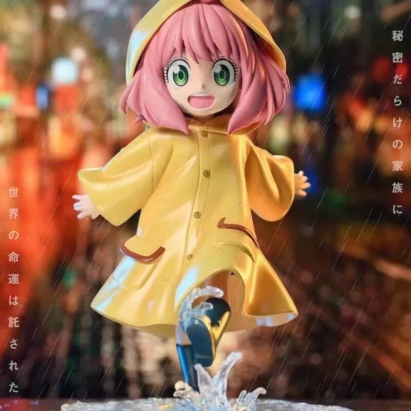 间谍过家家下雨天的阿尼亚福杰可爱手办动漫模型女生摆件生日礼物