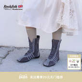 RockfishWeatherwear春季 复古麂皮显瘦运动休闲骑士靴高帮拳击靴