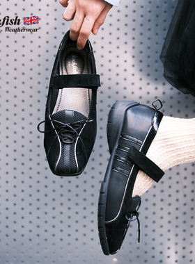 Rockfishweatherwear2025秋冬新款麂皮质感魔术贴休闲运动鞋女