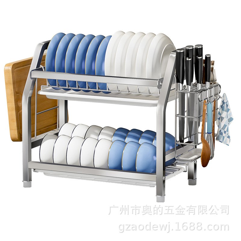 厨房置物收纳架不锈钢厨房碗架沥水架碗筷置物架放碗盘沥水碗碟架