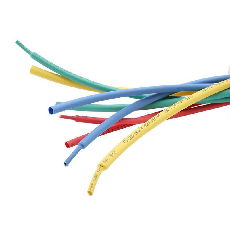 沃尔汇 125度环保热缩管 600V黑色绝缘套管 彩色阻燃PE热收缩管