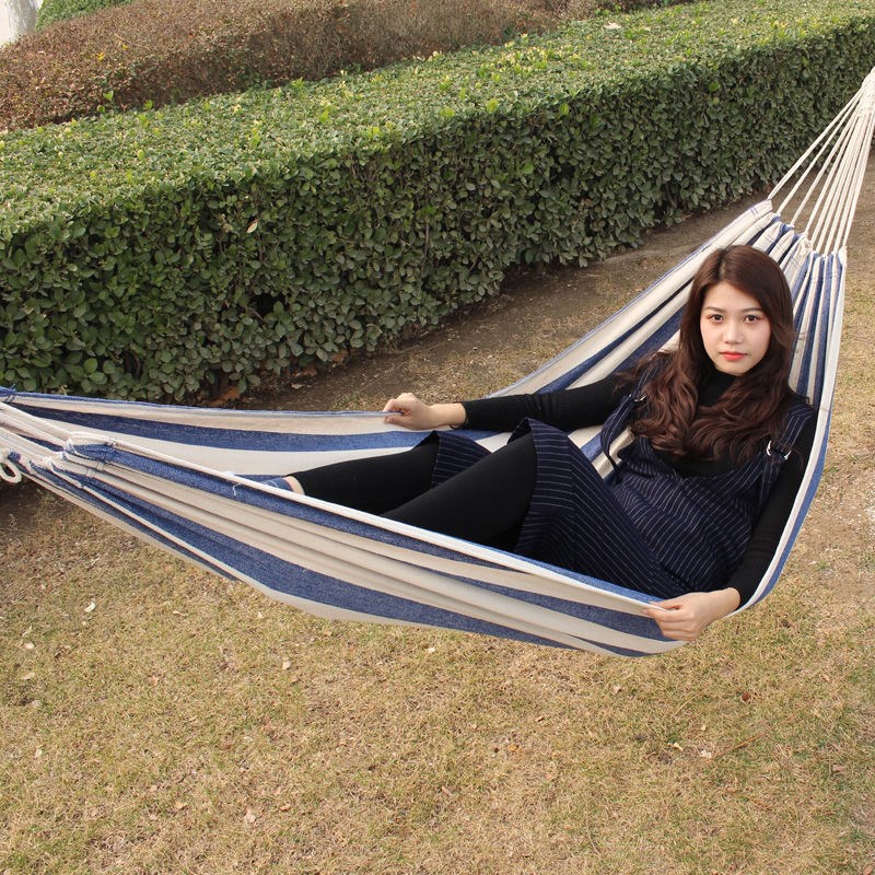 吊椅吊床户外休闲单双人加厚帆布室内大学生宿舍寝室野外露营秋萍
