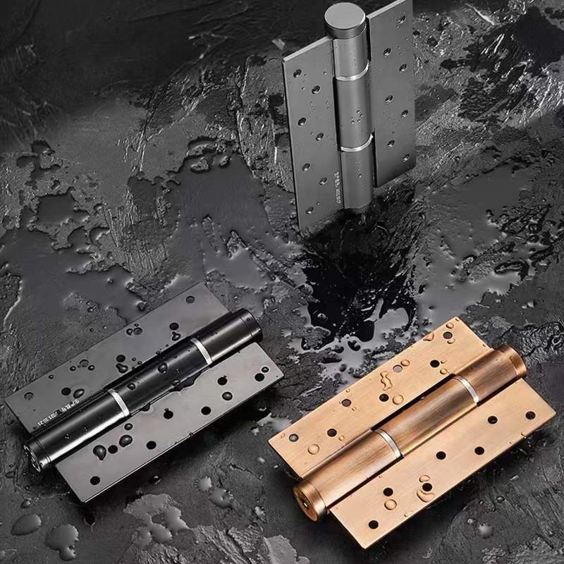 家用隐形门免开槽合页带闭门器缓冲加厚静音液压弹簧合页自动闭门