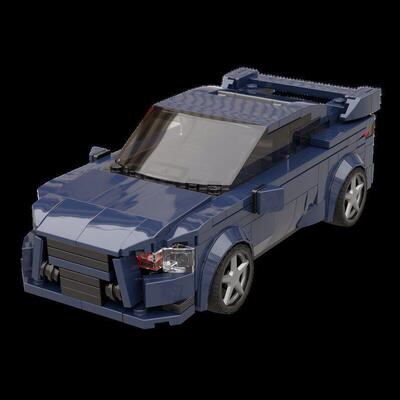 MOC-203105 3菱Lancer X 324片 电子图纸 拼插积木 8格