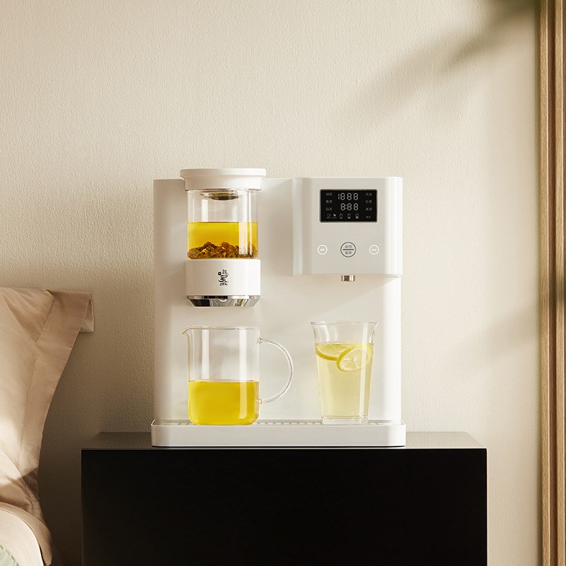 鸣盏MZ908A智能茶吧机家用台式智能泡茶机即热式饮水机一体式