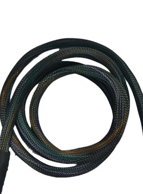 汽车功放线束2x7P5557黑色1007#16/18/20线旗形端子ATC 35A保险丝