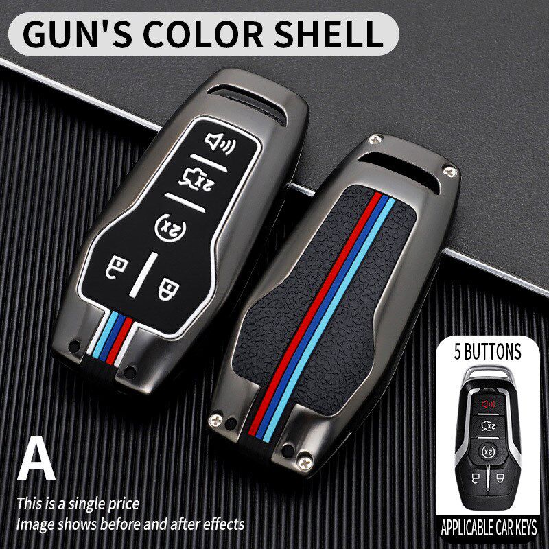 适用林肯车钥匙包2016款林肯MK MKZ MKC钥匙套扣遥控保护壳新款男