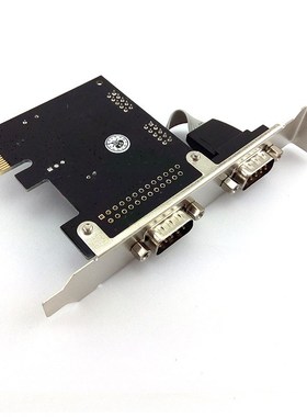 PCI-E串口卡9针卡RS232转接卡PCIECOM口扩展卡WCH382L外置双串口