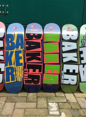 Baker双翘滑板8.0寸三层染色全加冷压滑板技术滑板