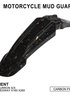 FunParts适合虬龙轻蜂Sur-RonX/S电动越野摩托车碳纤维前挡泥板