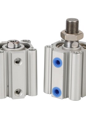 SMC型CQ2B63X50DZ薄型气缸CDQ2B100X80DCM外牙双出可调薄形气缸