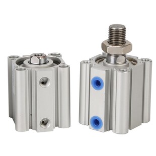 SMC型CQ2B63X50DZ薄型气缸CDQ2B100X80DCM外牙双出可调薄形气缸