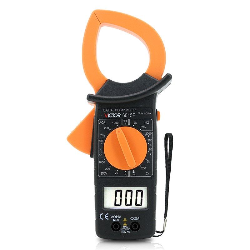 胜利仪器DM6015F 数字钳形万用表 大电流1000A非接触双层保护绝缘