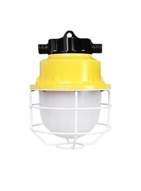 黄色20W单灯工业灯串建筑灯串施工灯临时照明工作灯仓库灯