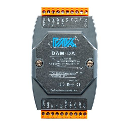 2通道模拟量输出/rs232转4-20ma/电流输出模块/厂价直销-诚控电子