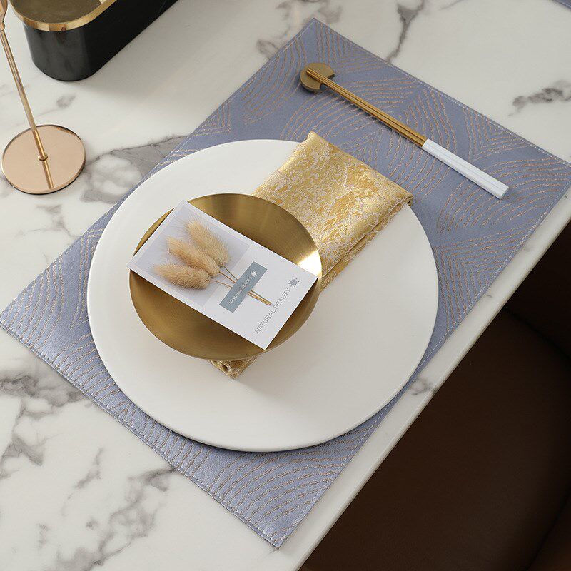 和庭新品中式布艺西餐垫家用加厚隔热垫星级酒店西餐厅桌垫餐巾布