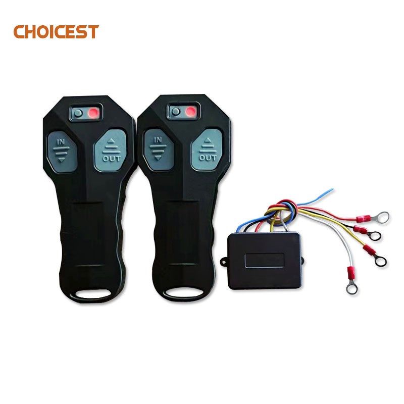 跨境直供12V24V宽电压通用无线绞盘遥控器双遥控开关