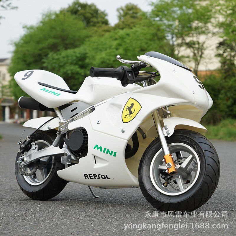 全新趴赛小型摩托车跑车电启动49cc四冲程迷你摩托车小跑车汽油