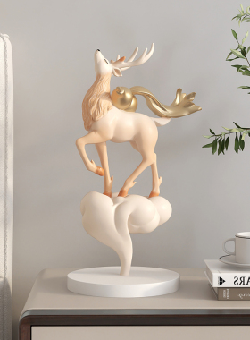 新中式葫芦e鹿客厅摆件电视柜酒柜装饰品家居饰品开业新年乔迁礼