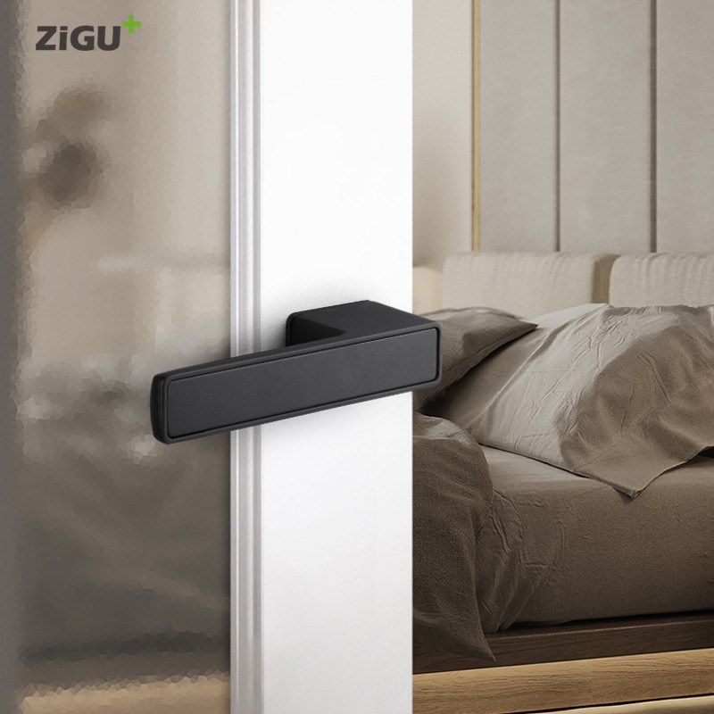 极简门锁磁吸通用型家用锁具静音木门室内卧室卫生间房门门把手