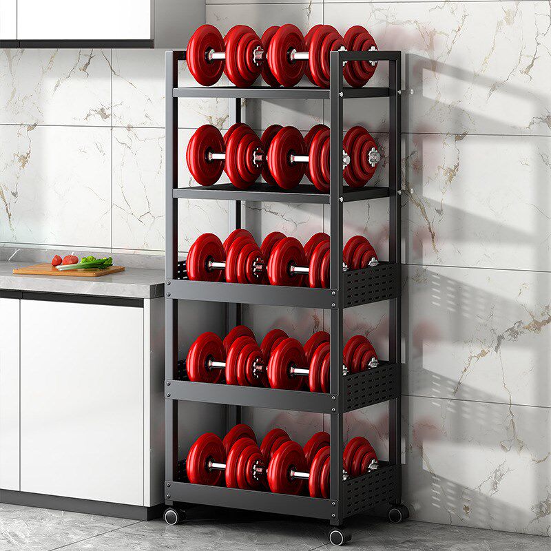 厨房蔬菜置物架收纳筐落地多层水果微波炉烤箱收纳家用移动多功能