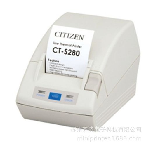 CITIZEN/西铁城 CT-S280 结构小型功能丰富的便携式票据打印机