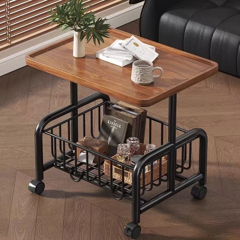 创意茶几客厅沙发小推车收纳移动带轮茶桌家用a卧室置物架小桌A49