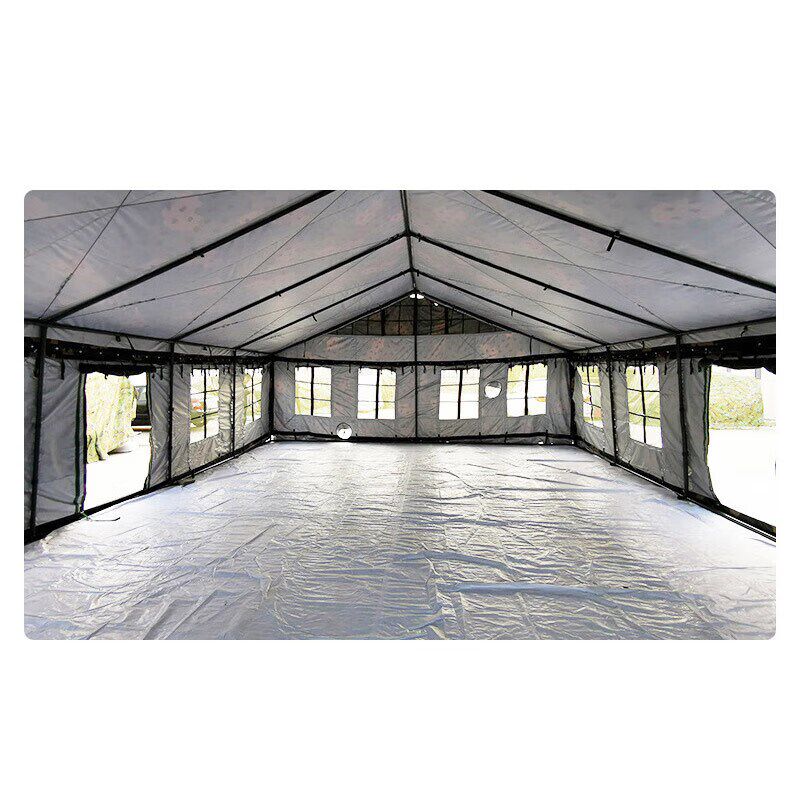 2006-72平米餐厅帐篷户外防寒隔热防雨野外拉练牛津布食堂帐篷