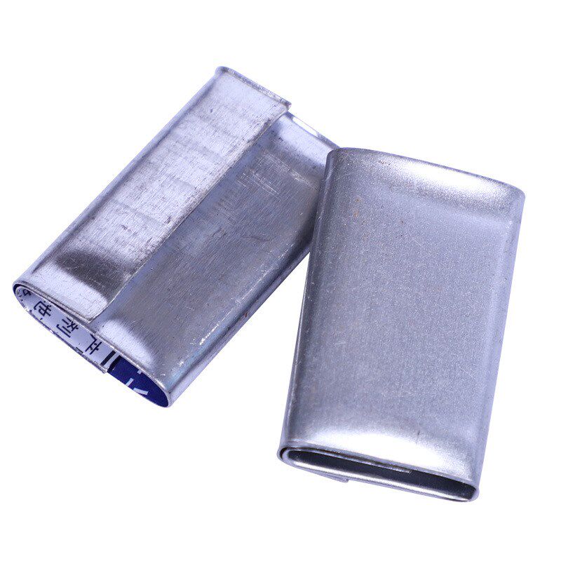 现货金属铁皮手工打包扣加厚固定双向打齿塑钢带打包扣