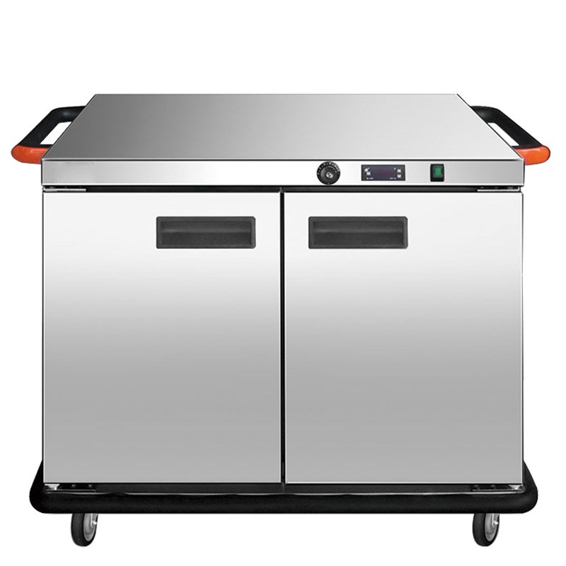 双门宴会保温餐车商用4层保温送餐车饭堂食堂酒店移动保温柜