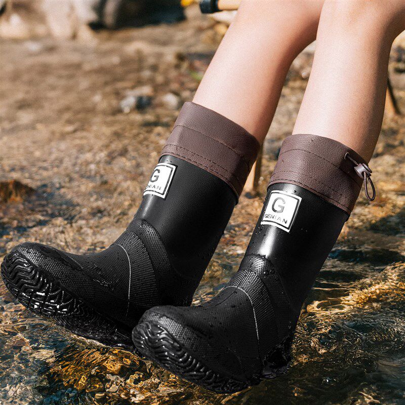 儿童雨鞋男孩防滑轻便胶鞋大码徒步水鞋N软底雨靴男大童靴子女