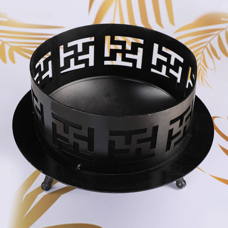 蒙古族祭火盆仪式蒙古包大营篝火晚会木J碳烤道具烧牛粪取暖火炉
