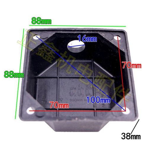 电机出线盒 90风机塑料出接线盒盖 防爆接线盒 电机配件 孔距70mm