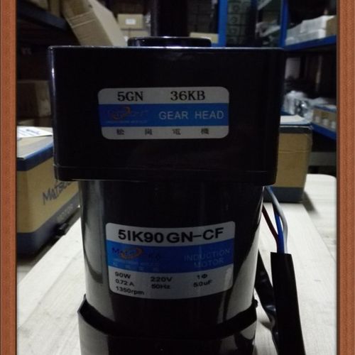 松岗电机 90W定速电机 5IK90GN-CF 1:36 轴径15mm 220V 1350转