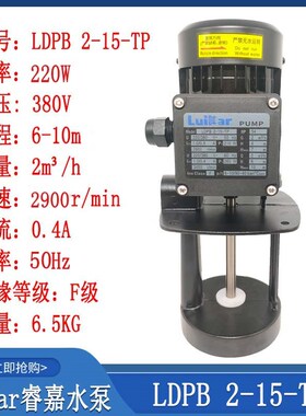 线切割配件LuiKar睿嘉Rocoi洛凯线切割机床水泵LDPB 2-15TP侵入式
