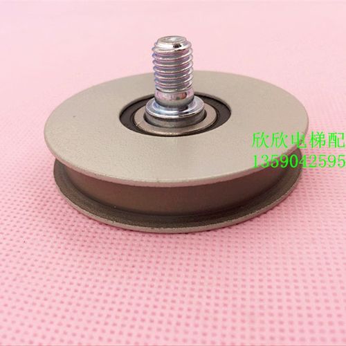 日立电梯门挂轮含螺丝轴卡轴 平槽门挂轮滑轮65x13X6202RS挂板轮