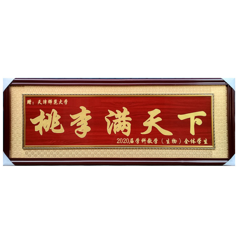 毕业礼品物定制i赠送学校母校学院毕业典礼纪念留念桃李满天下牌