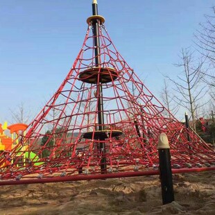 幼儿园攀爬网儿童游乐户外陆地钻I爬网 拓展训练攀爬网