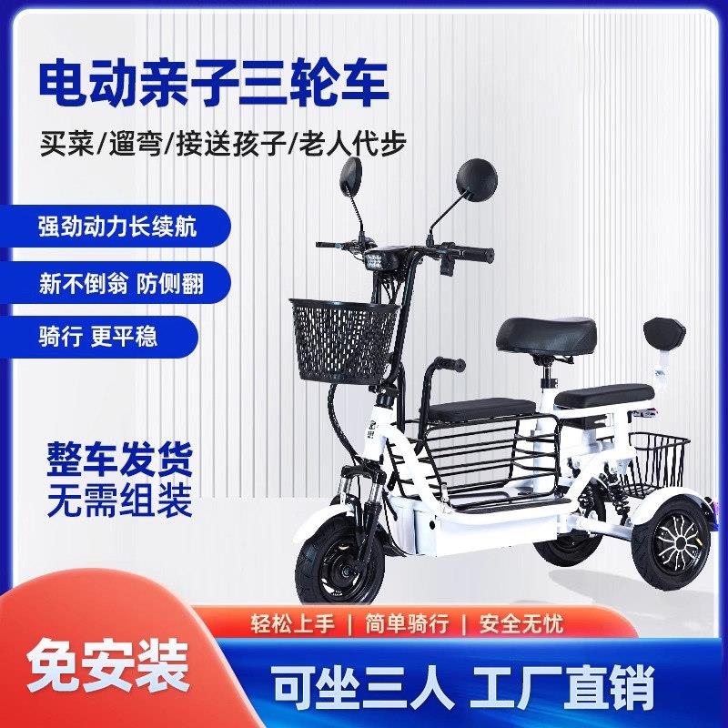 老人电动代步车 老年人折叠慢速轻骑逛街宝妈接送孩子电瓶车