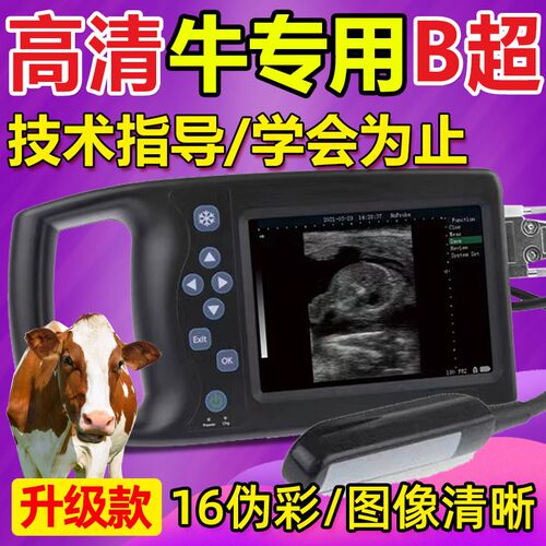 兽用牛B超机高清便携式测孕仪器直肠式超声波检孕仪母牛用b超机