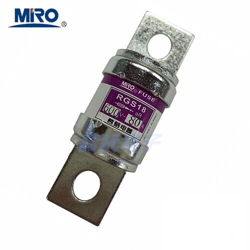 茗熔螺栓连接式 快速熔断器 RGS18 75安 200A CR6L 熔芯 保险丝管
