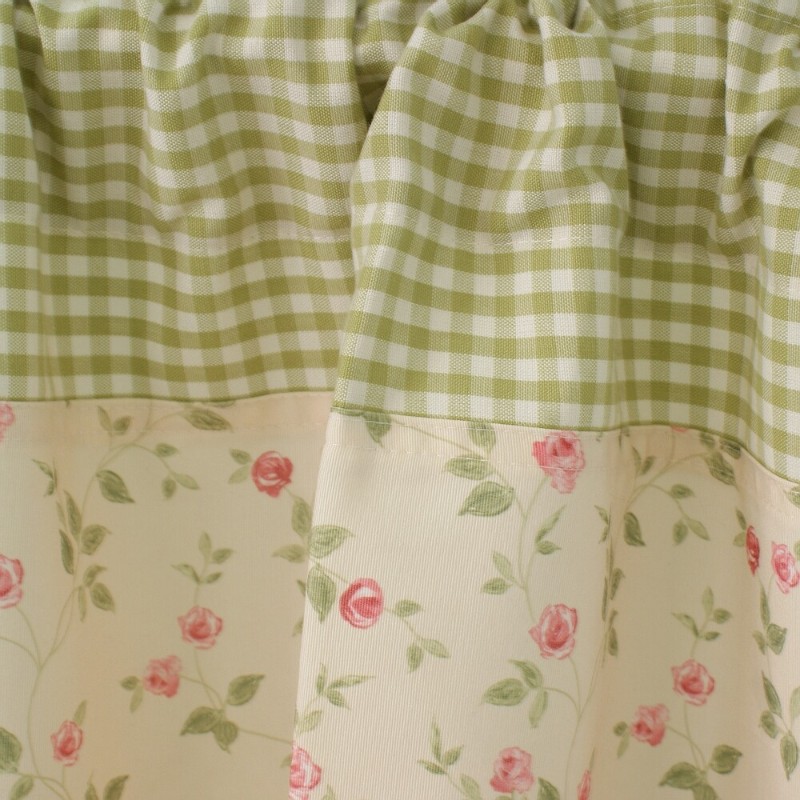 免打孔小窗帘韩式田园半截短帘村半帘门帘遮挡帘穿杆防.尘布书柜